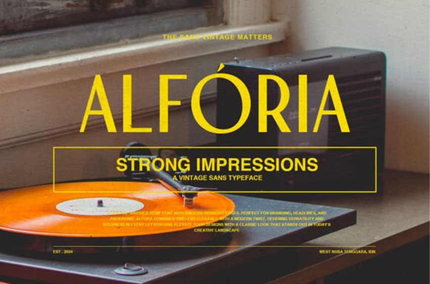 Alforia Font