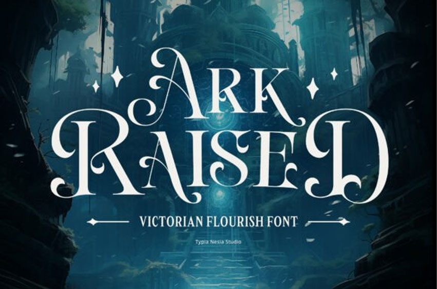 Ark Raised Font