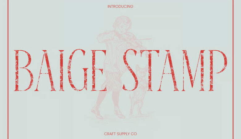 Baige Stamp Font