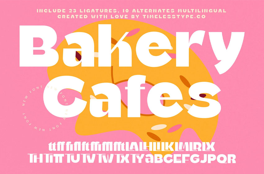 Bakery Cafes Font