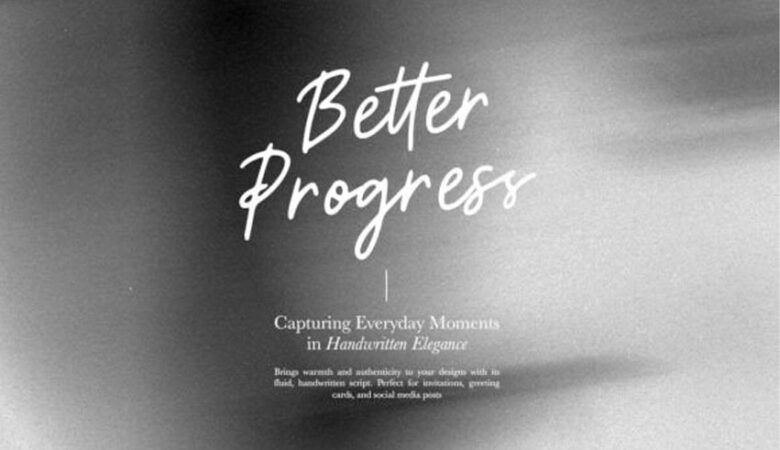 Better Progress Font