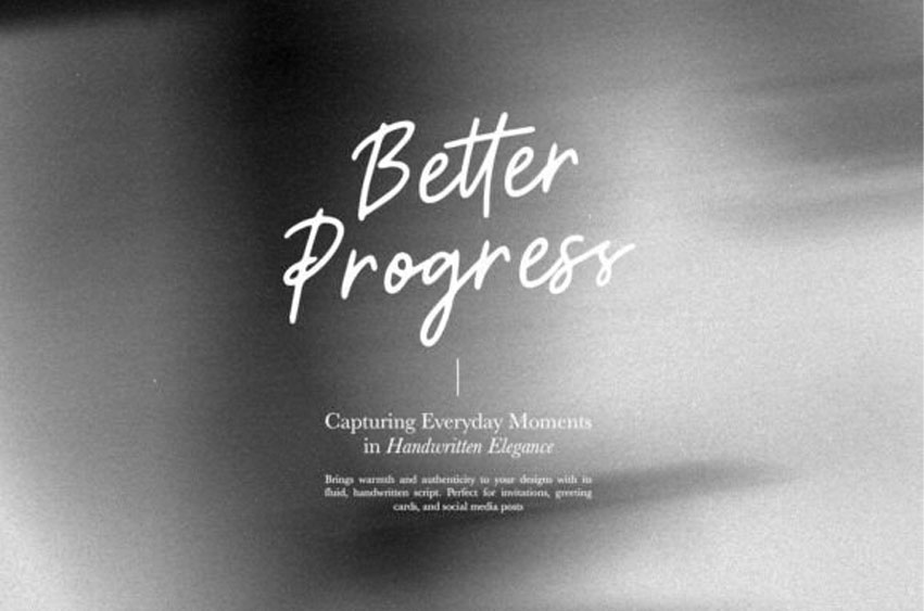 Better Progress Font