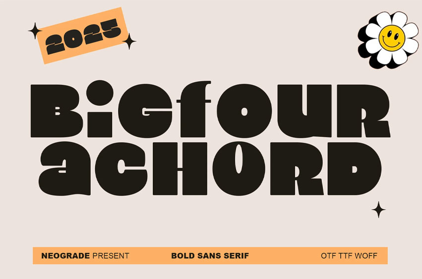 Bigfour Achord Font