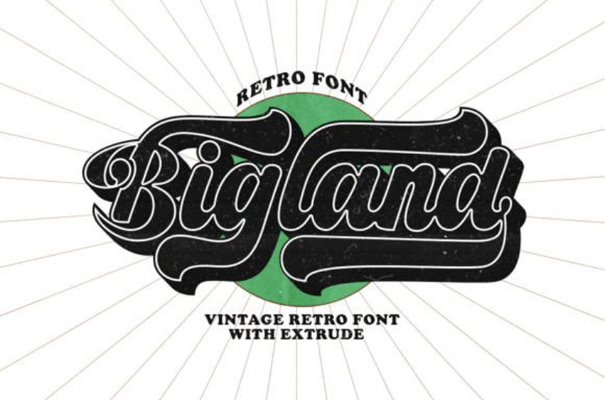 Bigland Retro Font