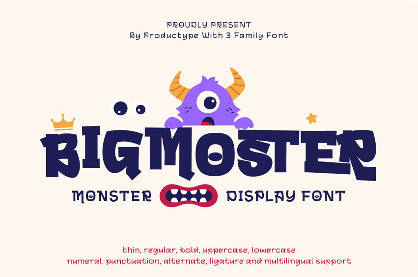 Bigmoster Font