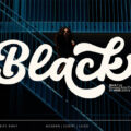 Black Rounded Font