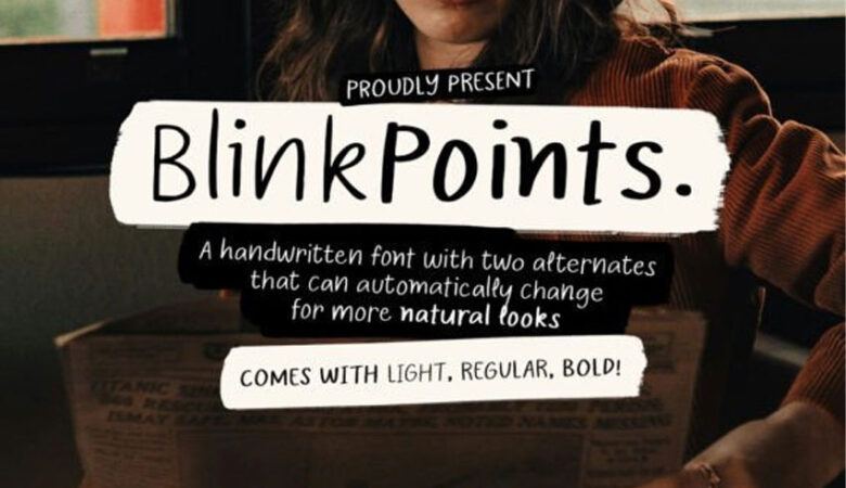 Blink Points Font
