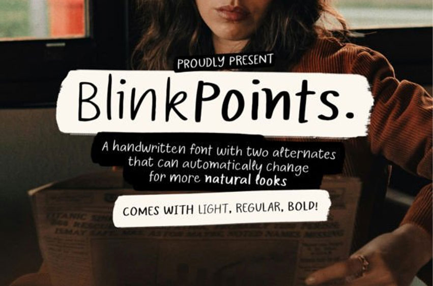 Blink Points Font