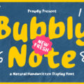 Bubbly Note Font