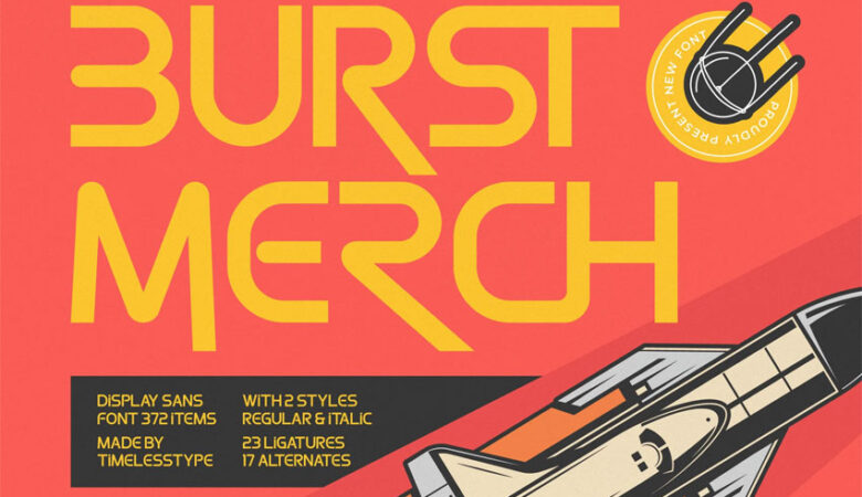Burst Merch Font