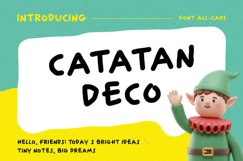 Catatan Deco Font