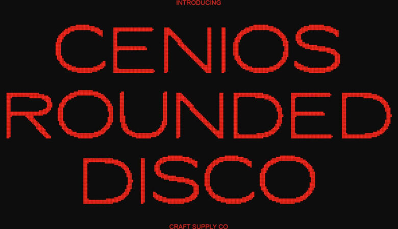 Cenios Rounded Disco Font