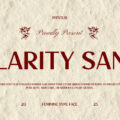 Clarity Sans Font