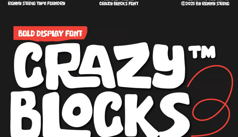Crazy Blocks Font