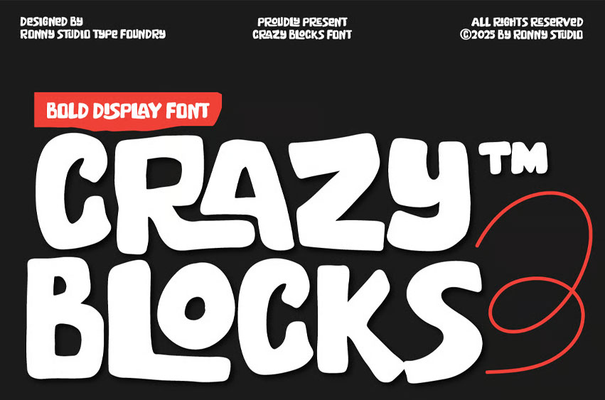 Crazy Blocks Font