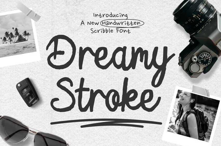 Dreamy Stroke Font