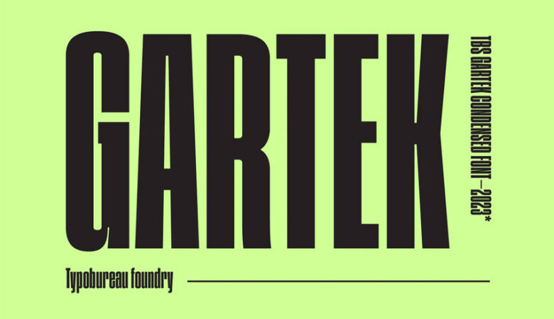Gartek Condensed Font