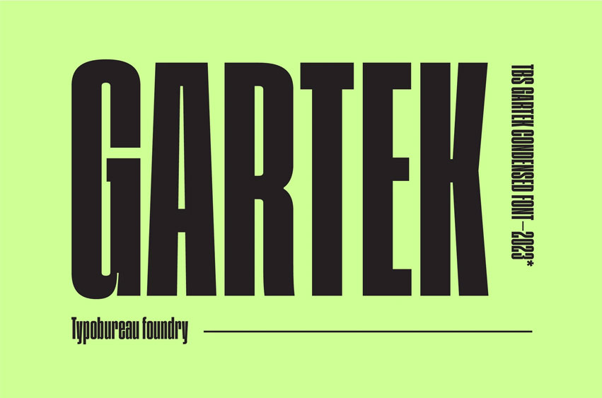 Gartek Condensed Font