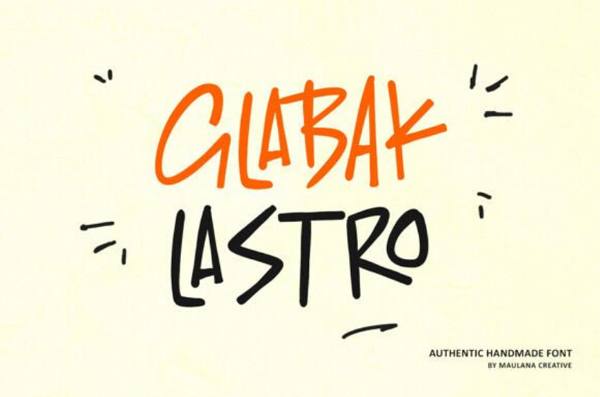 Glabak Lastro Font