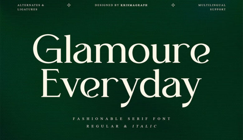 Glamoure Everyday Font