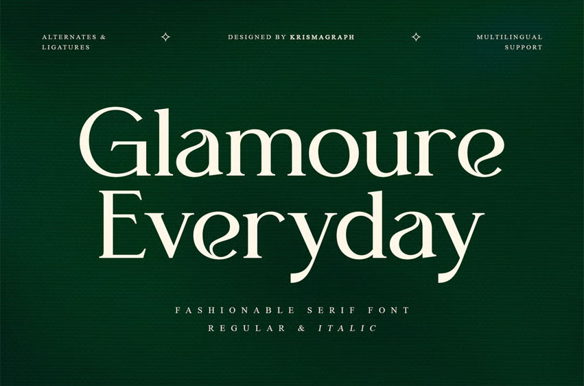Glamoure Everyday Font