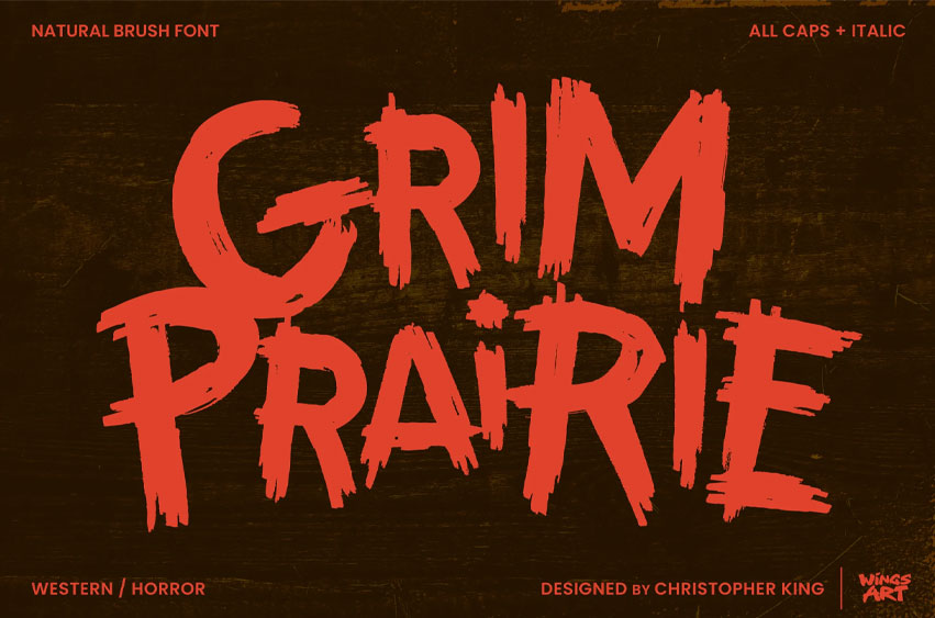 Grim Prairie Font