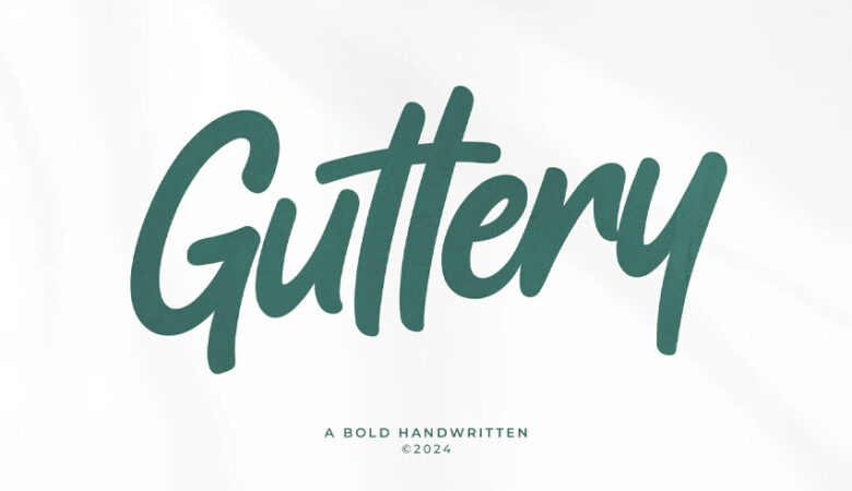 Guttery Font