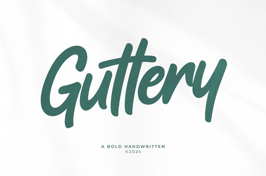 Guttery Font