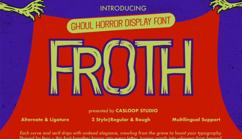 Halloween Froth Font