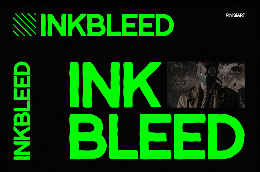 Inkbleed Font