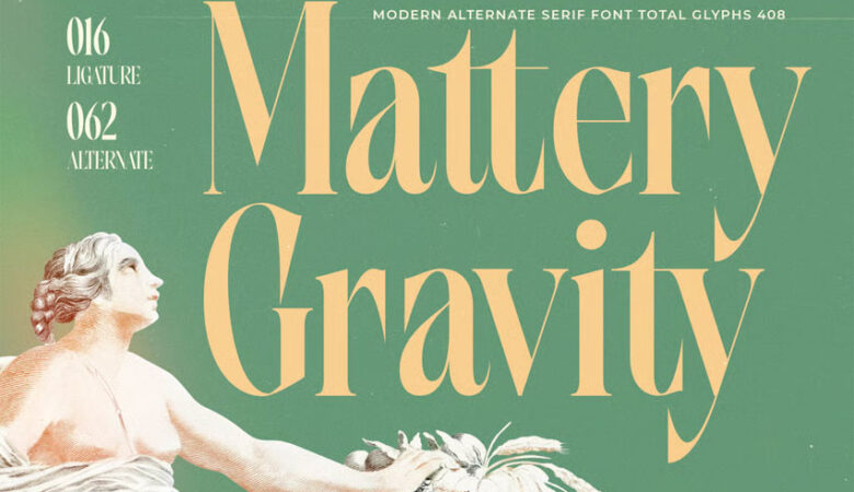 Mattery Gravity Font