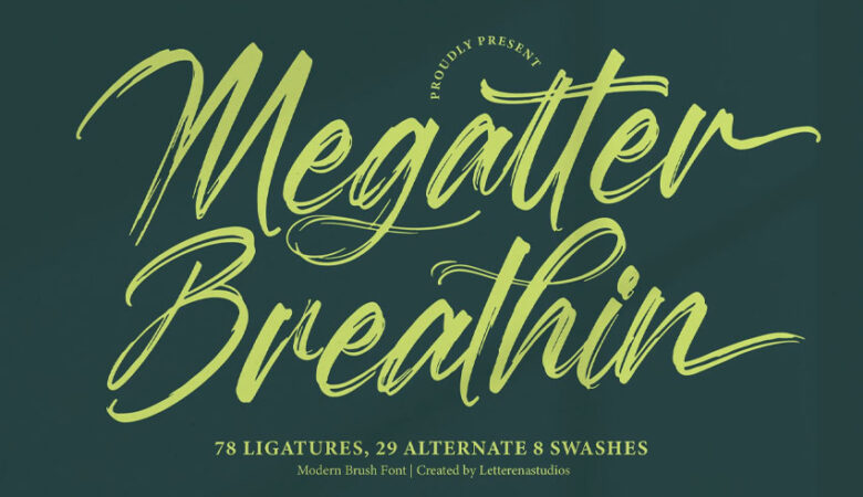 Megatter Breathin Font