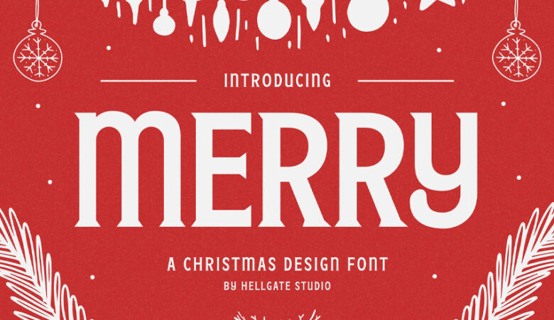 Merry Christmas Design Font