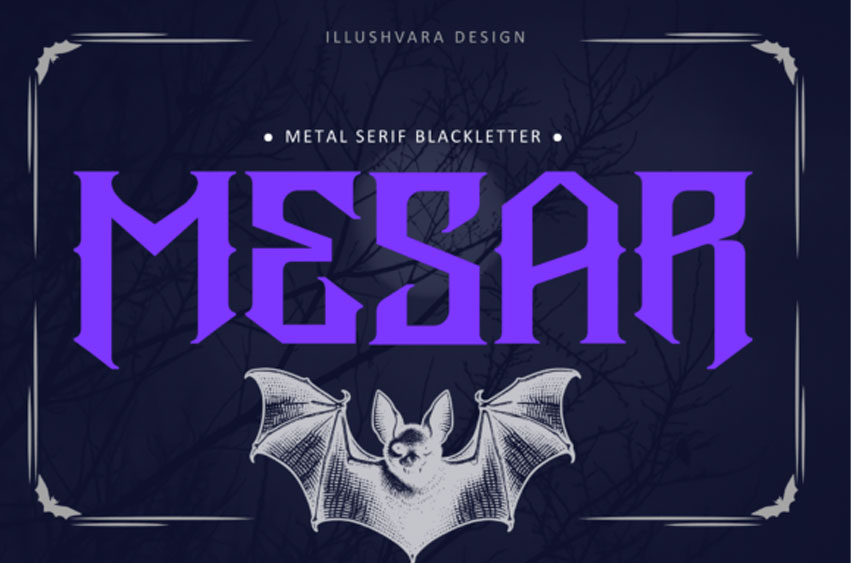 Metal Mesar Font
