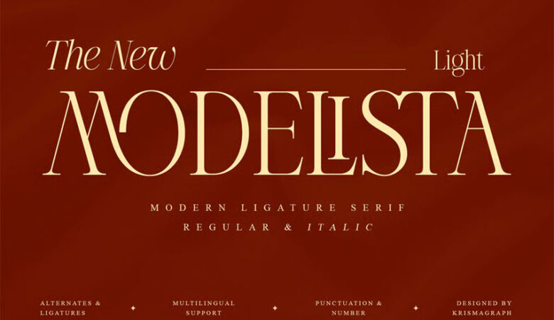 Modelista Light Font