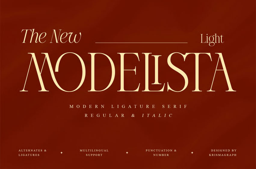 Modelista Light Font