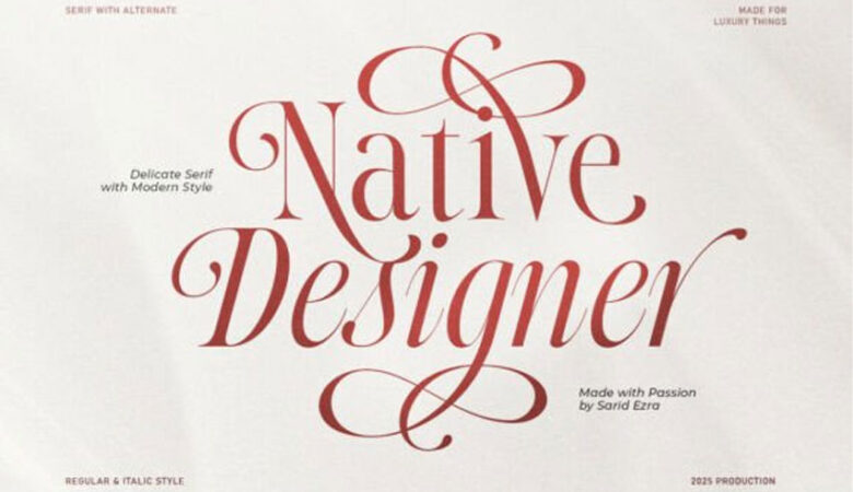 Native Designer Font