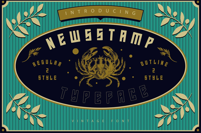 Newsstamp Font