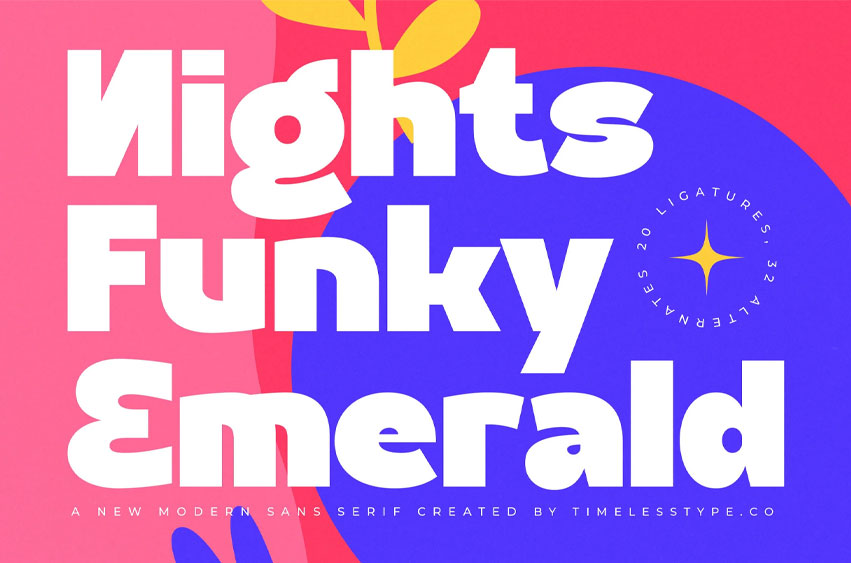 Nights Funky Emerald Font