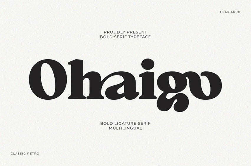 Ohaigo Font
