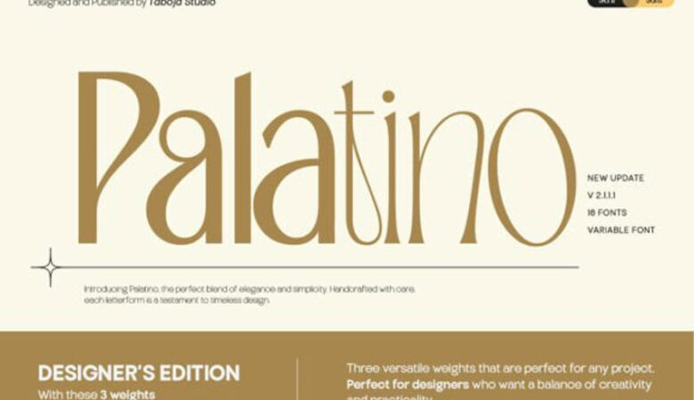 Palatino Serif Font