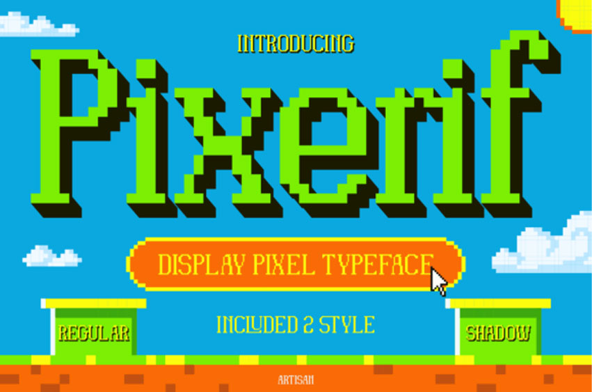 Pixerif Regular Font