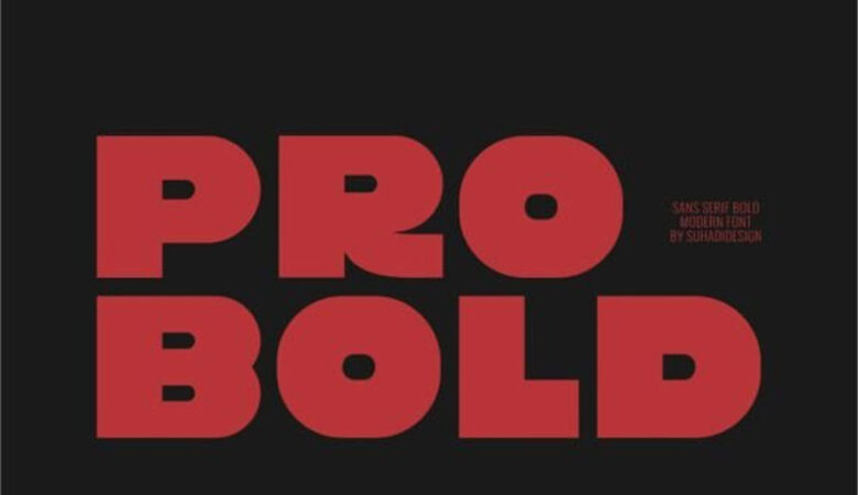 Pro Bold Font