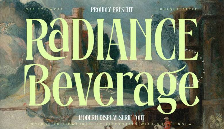 Radiance Beverage Font
