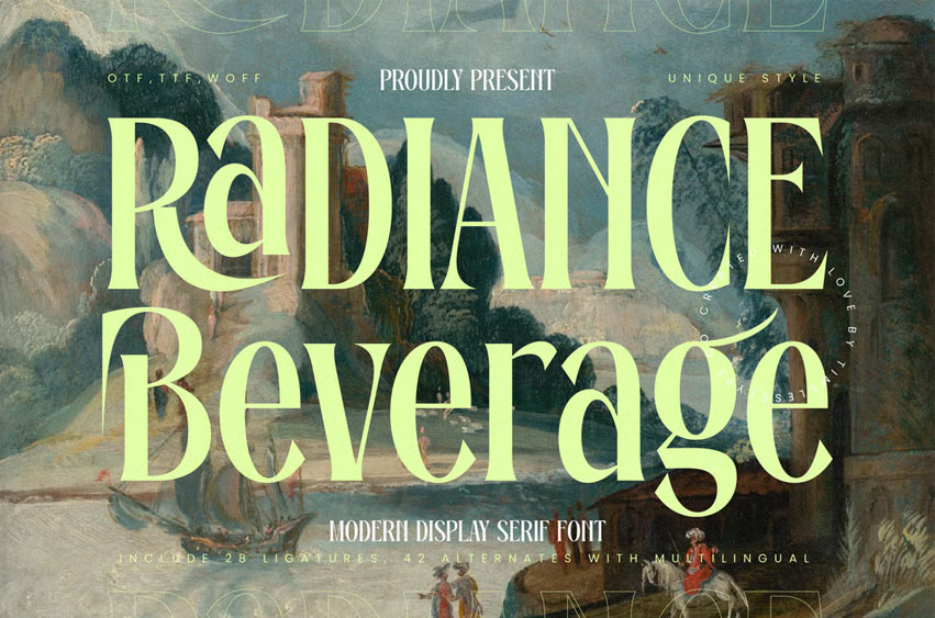 Radiance Beverage Font