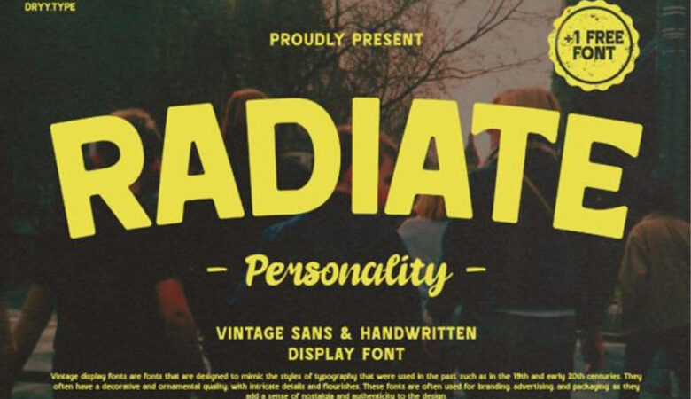 Radiate Font