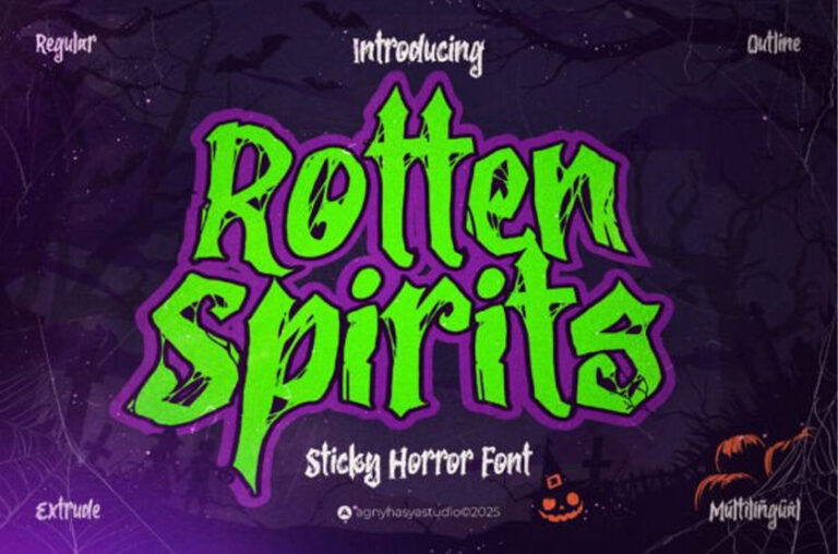 Rotten Spirits Font - Creative Fonts
