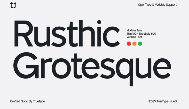 Rusthic Grotesque Font
