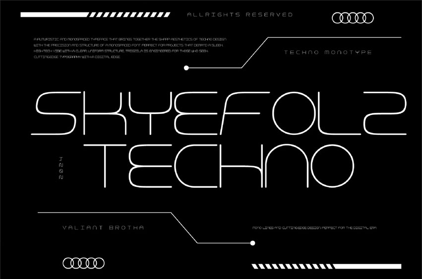 SkyeFolz Font