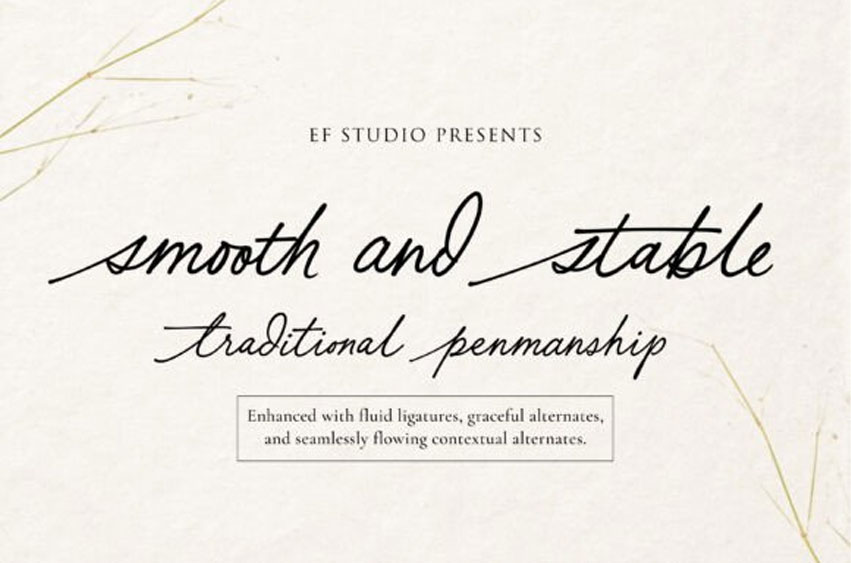 Smooth and Stable Font